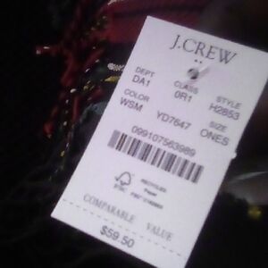 J. Crew Multicolor Scarf